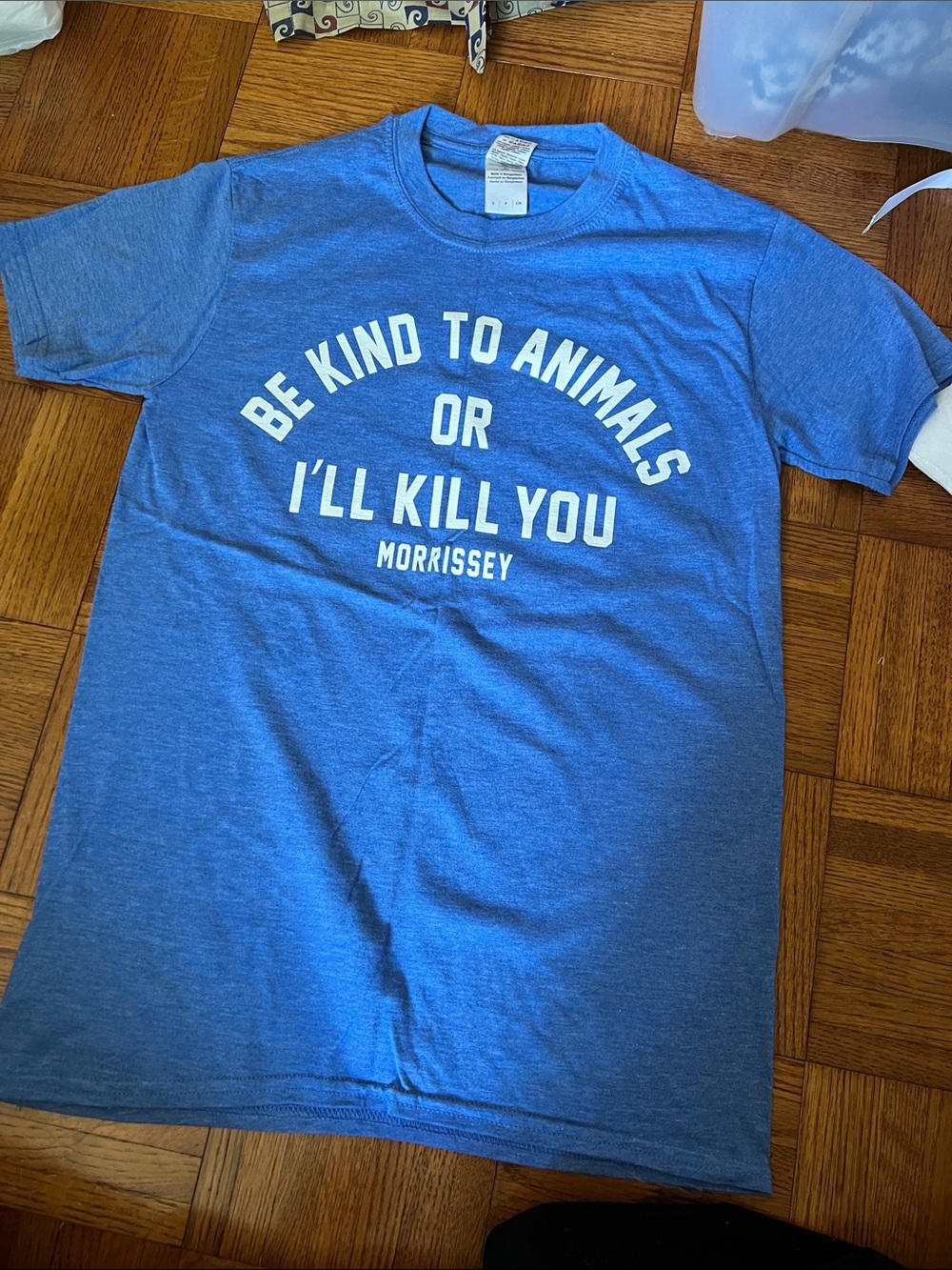 Morrissey Graphic Tee - 'Be Kind to Animals'